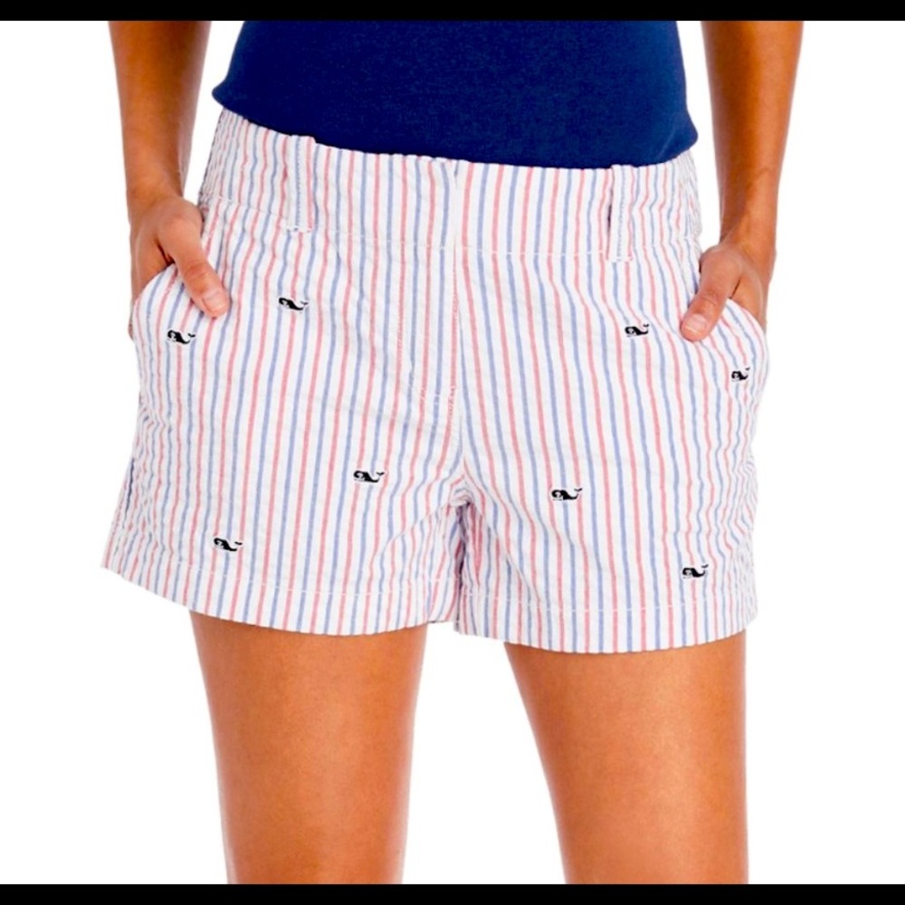 Vineyard Vines Firework seersucker shorts